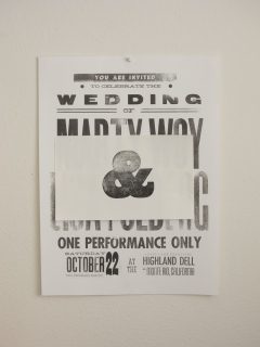 Photograph of actual proofs, set up for clever Photoshopping.