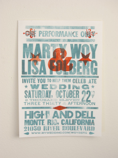 Photograph of actual two color proof, prior to color separating text.