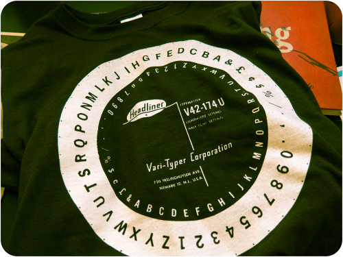 Vari-Typer t-shirt