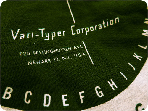 Vari-Typer t-shirt