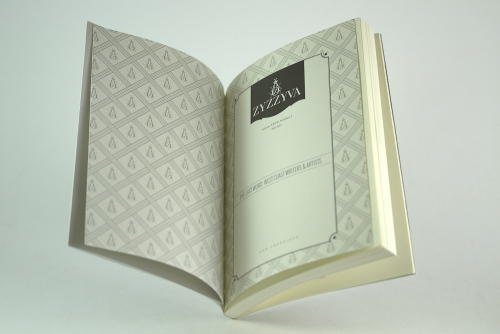 ZYZZYVA title page and endpaper