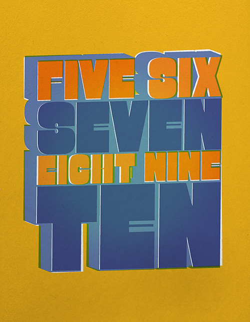 Beatles All Together Now - Five Six Seven Eight Nine Ten Print