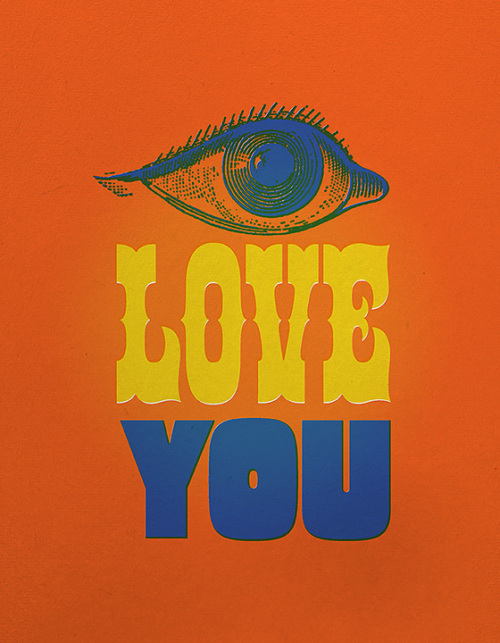 Beatles All Together Now - I Love You Print