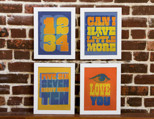 Beatles All Together Now set of four prints