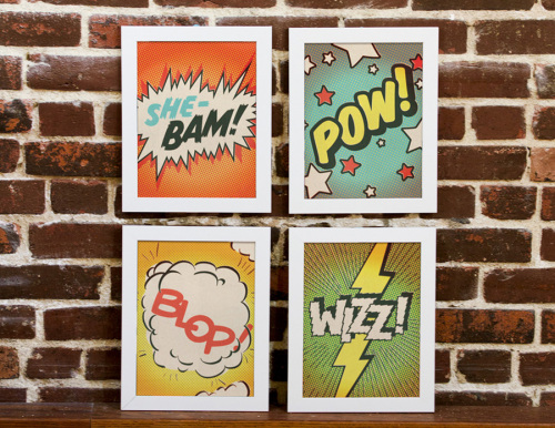 Serge Gainsbourg Comic Strip set of four prints