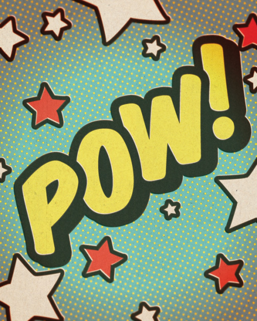 Serge Gainsbourg Comic Strip - Pow Print