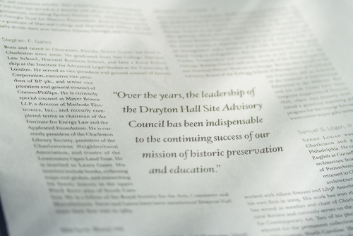 Drayton Hall 2011 Annual Report, interior spread