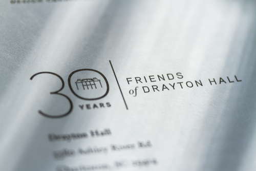 Friends of Drayton Hall 30th Anniversary logo design