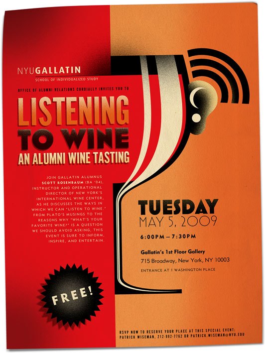Gallatin Listening to Wine poster