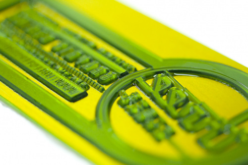 Photopolymer plate, drying off.