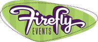 FireFly Events logo, designed by Josh Korwin of three steps ahead.