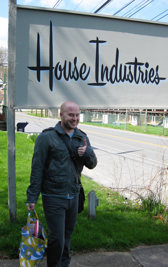 Josh Korwin at House Industries. Photo: Ben Kiel