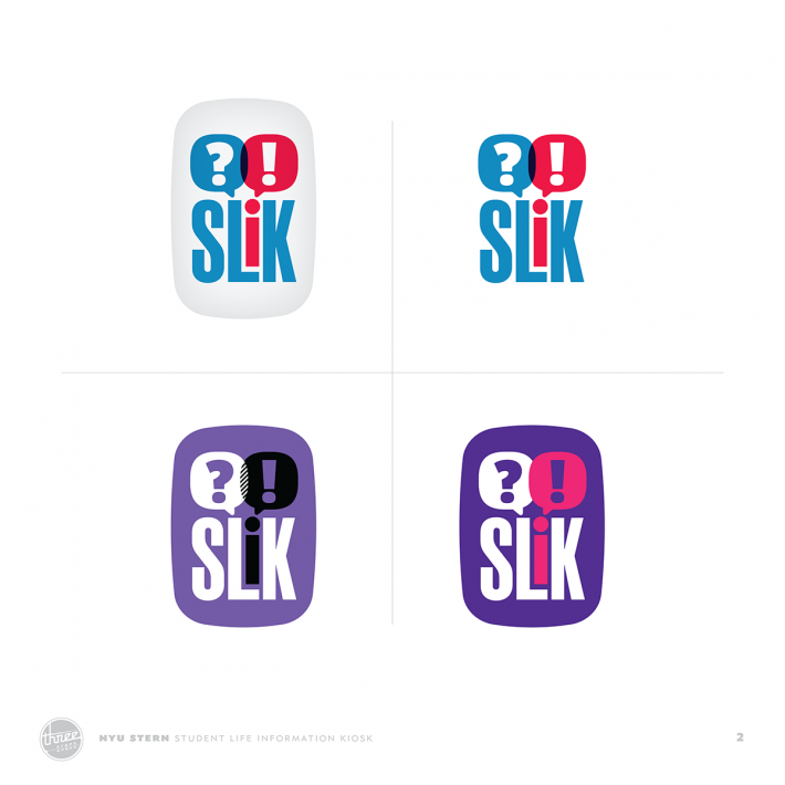 NYU Stern SLIK logo concepts 2