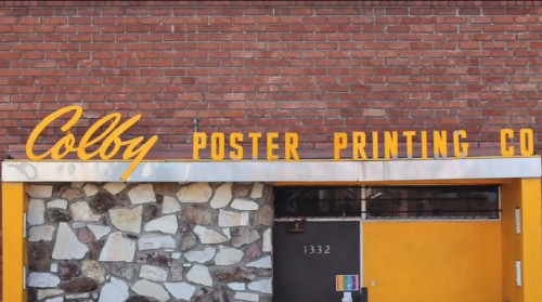 Colby Poster Printing Co. (Still from 3 Union Shop)