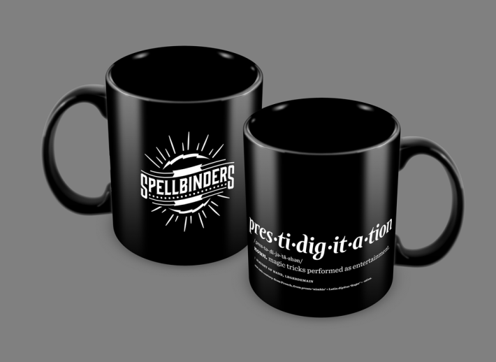 Spellbinders heat-sensitive color-changing coffee mug