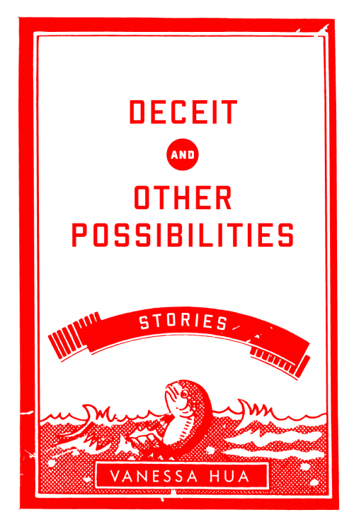 Vanessa Hua Deceit and Other Possibilities, early cover design concept C